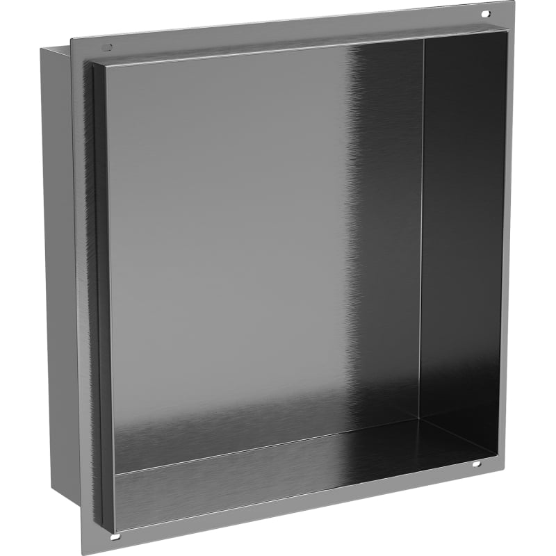 Mexen X-Wall-NR półka wnękowa bez kołnierza 30 x 30 cm, gun gray szczotkowany - 19E1303010