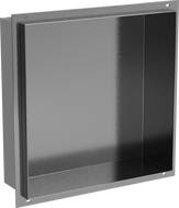 Mexen X-Wall-NR półka wnękowa bez kołnierza 30 x 30 cm, gun gray szczotkowany - 19E1303010