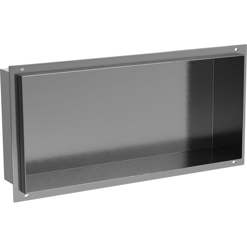 Mexen X-Wall-NR półka wnękowa bez kołnierza 45 x 20 cm, gun gray szczotkowany - 19E1452010