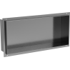 Mexen X-Wall-NR półka wnękowa bez kołnierza 45 x 20 cm, gun gray szczotkowany - 19E1452010