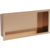 Mexen X-Wall-R półka wnękowa z kołnierzem 45 x 20 cm, miedź szczotkowana - 19C0452010
