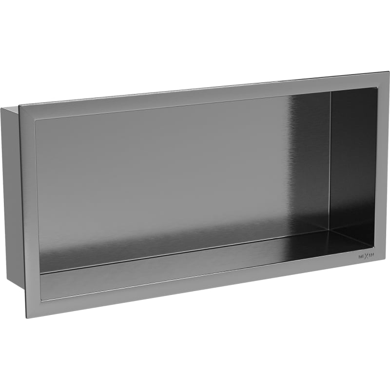 Mexen X-Wall-R półka wnękowa z kołnierzem 45 x 20 cm, gun gray szczotkowany - 19E0452010