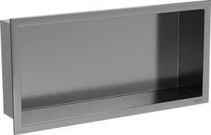 Mexen X-Wall-R półka wnękowa z kołnierzem 45 x 20 cm, gun gray szczotkowany - 19E0452010