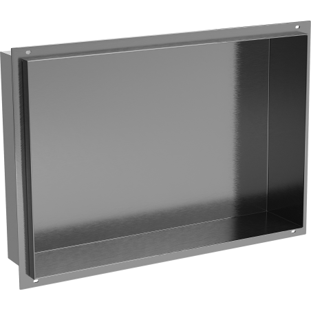 Mexen X-Wall-NR półka wnękowa bez kołnierza 45 x 30 cm, gun gray szczotkowany - 19E1453010
