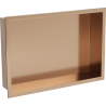 Mexen X-Wall-R półka wnękowa z kołnierzem 45 x 30 cm, miedź szczotkowana - 19C0453010