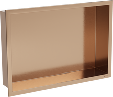 Mexen X-Wall-R półka wnękowa z kołnierzem 45 x 30 cm, miedź szczotkowana - 19C0453010