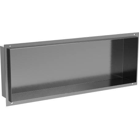 Mexen X-Wall-NR półka wnękowa bez kołnierza 60 x 20 cm, gun gray szczotkowany - 19E1602010