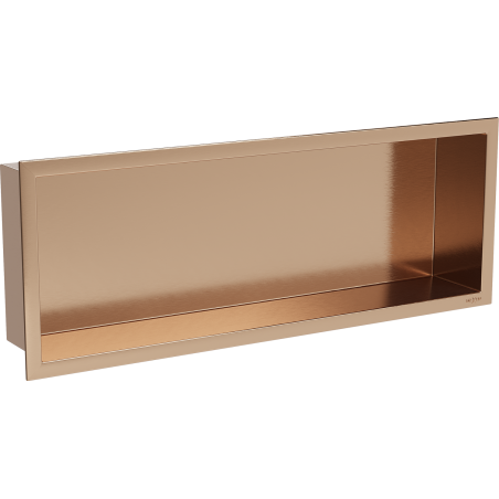 Mexen X-Wall-R półka wnękowa z kołnierzem 60 x 20 cm, miedź szczotkowana - 19C0602010