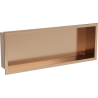 Mexen X-Wall-R półka wnękowa z kołnierzem 60 x 20 cm, miedź szczotkowana - 19C0602010