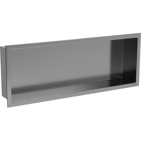 Mexen X-Wall-R półka wnękowa z kołnierzem 60 x 20 cm, gun gray szczotkowany - 19E0602010