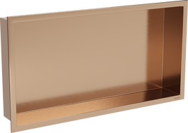 Mexen X-Wall-R półka wnękowa z kołnierzem 60 x 30 cm, miedź szczotkowana - 19C0603010