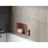 Mexen X-Wall-R półka wnękowa z kołnierzem 60 x 30 cm, miedź szczotkowana - 19C0603010