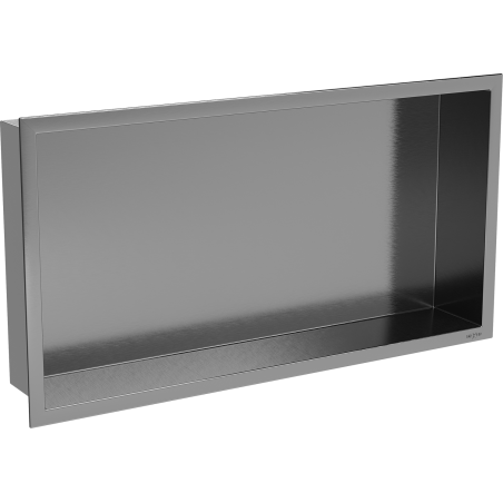 Mexen X-Wall-R półka wnękowa z kołnierzem 60 x 30 cm, gun gray szczotkowany - 19E0603010