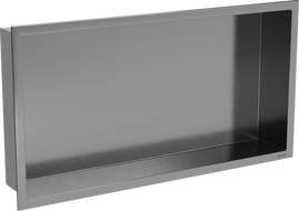 Mexen X-Wall-R półka wnękowa z kołnierzem 60 x 30 cm, gun gray szczotkowany - 19E0603010