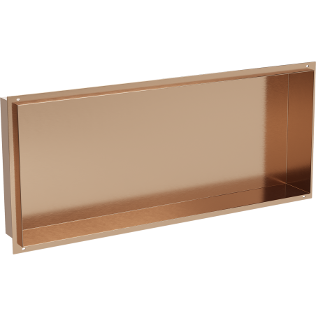 Mexen X-Wall-NR półka wnękowa bez kołnierza 75 x 30 cm, miedź szczotkowana - 19C1753010