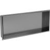Mexen X-Wall-NR półka wnękowa bez kołnierza 75 x 30 cm, gun gray szczotkowany - 19E1753010