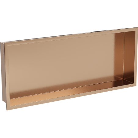 Mexen X-Wall-R półka wnękowa z kołnierzem 75 x 30 cm, miedź szczotkowana - 19C0753010