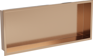 Mexen X-Wall-R półka wnękowa z kołnierzem 75 x 30 cm, miedź szczotkowana - 19C0753010