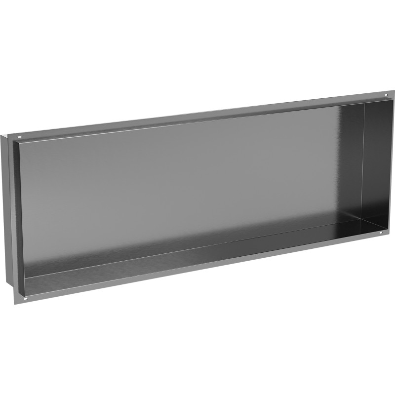 Mexen X-Wall-NR półka wnękowa bez kołnierza 90 x 30 cm, gun gray szczotkowany - 19E1903010