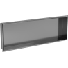 Mexen X-Wall-NR półka wnękowa bez kołnierza 90 x 30 cm, gun gray szczotkowany - 19E1903010
