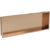 Mexen X-Wall-R półka wnękowa z kołnierzem 90 x 30 cm, miedź szczotkowana - 19C0903010