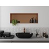 Mexen X-Wall-R półka wnękowa z kołnierzem 90 x 30 cm, miedź szczotkowana - 19C0903010