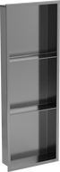 Mexen X-Wall-R półka wnękowa z kołnierzem i półką 90 x 30 cm, gun gray szczotkowany - 19E0903010S