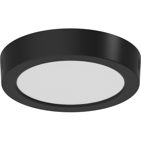 Mexen LDSR plafon sufitowy LED natynkowy fi 17 cm, 12W, Zimna - 6500K, 960 lm, czarny - L212-017-1265-70