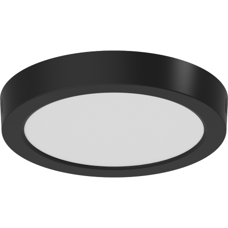 Mexen LDSR plafon sufitowy LED natynkowy fi 22 cm, 18W, Zimna - 6500K, 1440 lm, czarny - L212-022-1865-70