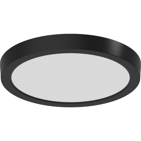 Mexen LDSR plafon sufitowy LED natynkowy fi 30 cm, 24W, Zimna - 6500K, 1920 lm, czarny - L212-030-2465-70