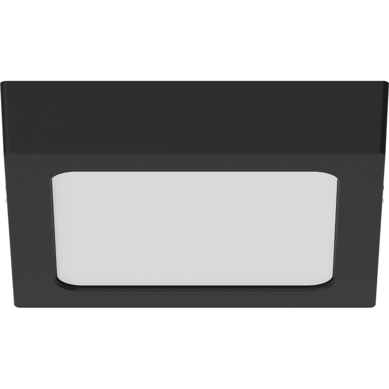 Mexen LDSS plafon sufitowy LED natynkowy 17 x 17 cm, 12W, Neutralna - 4000K, 960 lm, czarny - L213-017-1240-70