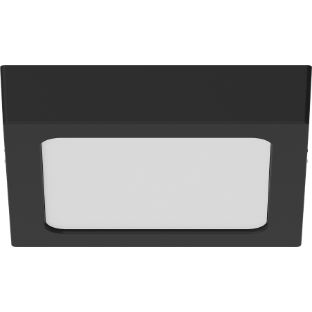 Mexen LDSS plafon sufitowy LED natynkowy 17 x 17 cm, 12W, Neutralna - 4000K, 960 lm, czarny - L213-017-1240-70