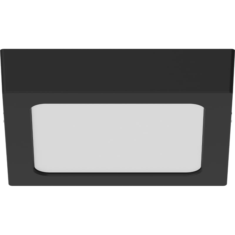 Mexen LDSS plafon sufitowy LED natynkowy 17 x 17 cm, 12W, Zimna - 6500K, 960 lm, czarny - L213-017-1265-70
