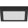 Mexen LDSS plafon sufitowy LED natynkowy 22 x 22 cm, 18W, Neutralna - 4000K, 1440 lm, czarny - L213-022-1840-70