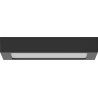 Mexen LDSS plafon sufitowy LED natynkowy 22 x 22 cm, 18W, Zimna - 6500K, 1440 lm, czarny - L213-022-1865-70