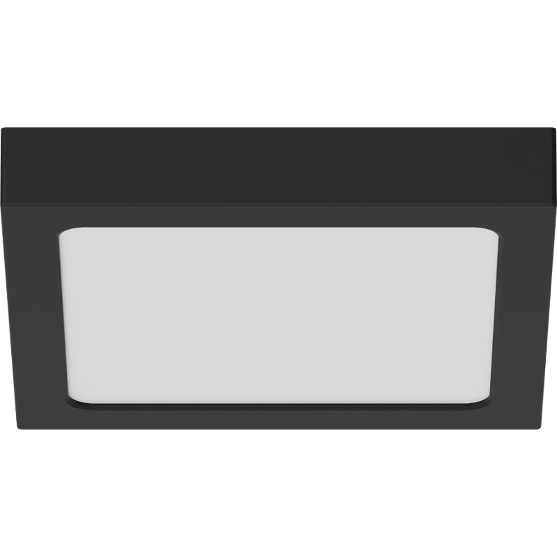 Mexen LDSS plafon sufitowy LED natynkowy 22 x 22 cm, 18W, Zimna - 6500K, 1440 lm, czarny - L213-022-1865-70