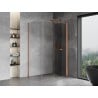 Mexen Mist-F kabina prysznicowa składana prawa 110 x 80 cm, transparent, miedź szczotkowana - 8A6T-110-080-65-00-P