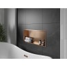 Mexen X-Wall-R półka wnękowa z kołnierzem 75 x 30 cm, miedź szczotkowana - 19C0753010