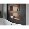 Mexen X-Wall-R półka wnękowa z kołnierzem 75 x 30 cm, miedź szczotkowana - 19C0753010