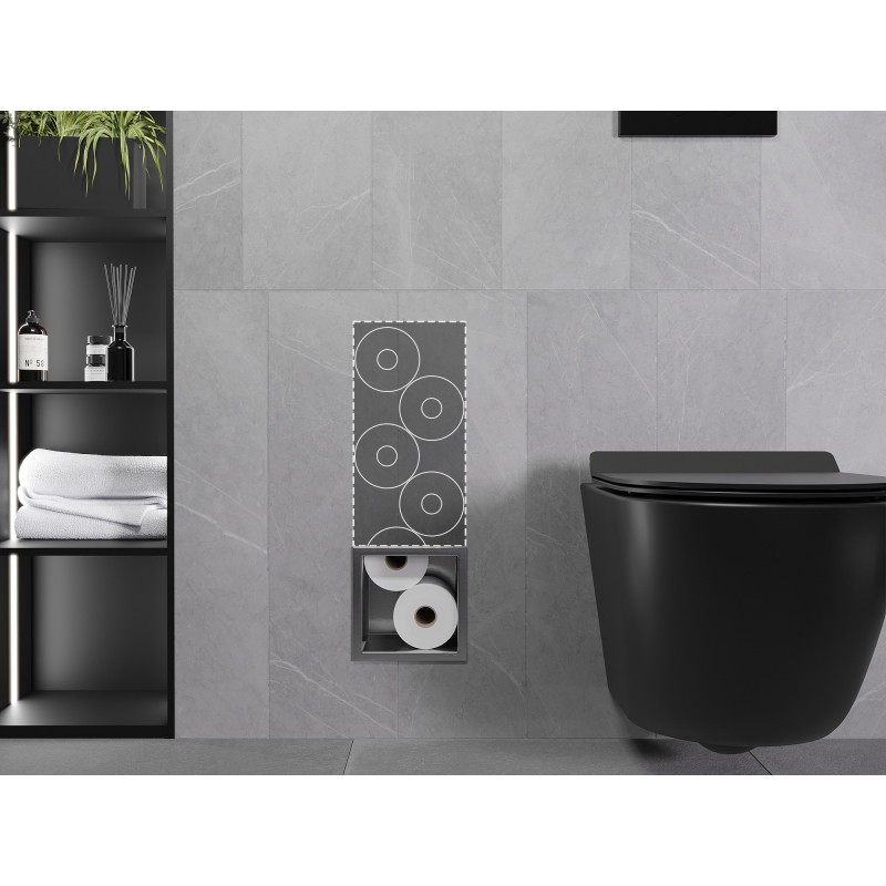 Mexen X-Wall-B magazynek na papier toaletowy, gun gray szczotkowany - 19E5