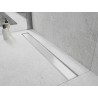 Mexen Flat MGW maskownica do odpływu liniowego 60 cm, białe szkło - 1027060