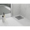 Mexen Flat-Q M01 wpust podłogowy kwadratowy 12 x 12 cm, inox - 1010312
