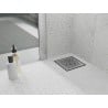 Mexen Flat-Q M01 wpust podłogowy kwadratowy 15 x 15 cm, inox - 1010315