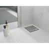 Mexen Flat-Q M12 wpust podłogowy kwadratowy 12 x 12 cm, inox - 1010412