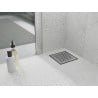 Mexen Flat-Q M08 wpust podłogowy kwadratowy 12 x 12 cm, inox - 1010512
