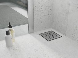 Mexen Flat-Q M08 wpust podłogowy kwadratowy 12 x 12 cm, inox - 1010512