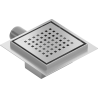 Mexen Flat-Q M08 wpust podłogowy kwadratowy 15 x 15 cm, inox - 1010515