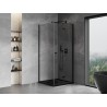 Mexen Mist-F kabina prysznicowa składana prawa 95 x 95 cm, transparent, czarna - 8A6T-095-095-70-00-P