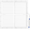Mexen Brill-S panel sufitowy LED natynkowy 60 x 60 cm, 40W, Neutralna - 4000K, 4000 lm, biały - L205-060-060-4040-20