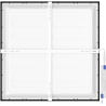 Mexen Brill-S panel sufitowy LED natynkowy 60 x 60 cm, 40W, Neutralna - 4000K, 3600 lm, czarny - L205-060-060-4040-70